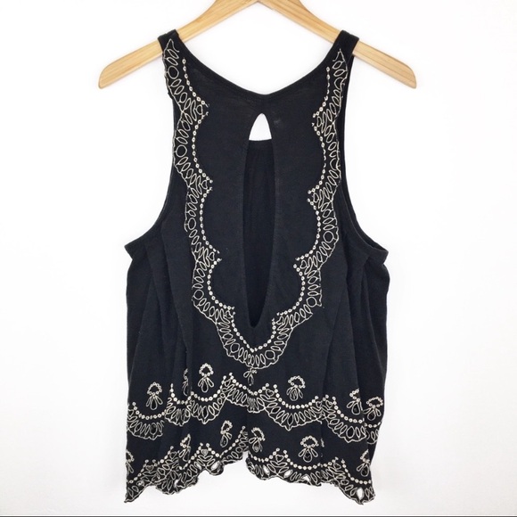 Free People 100% Cotton Embroidered Swing Tank Top - Picture 11 of 14
